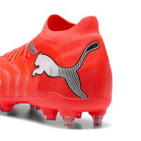 PUMA Future 9 Match IJzeren-Nop Voetbalschoenen (SG) Felrood Zilver Zwart