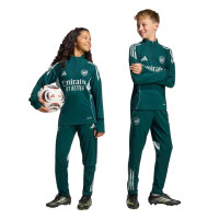 Survêtement adidas Arsenal 1/4-Zip 2025-2026 pour Enfants, vert foncé, gris