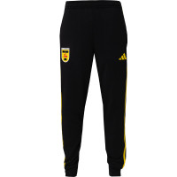 Pantalon de survêtement adidas SC Cambuur noir et jaune 2025-2026 pour enfants