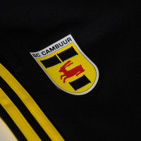 Pantalon de survêtement adidas SC Cambuur noir et jaune 2025-2026 pour enfants