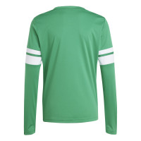 Maillot de football à manches longues adidas Squadra 25 pour enfants, vert et blanc