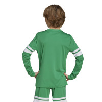 Maillot de football à manches longues adidas Squadra 25 pour enfants, vert et blanc