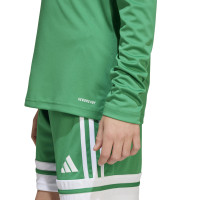 Maillot de football à manches longues adidas Squadra 25 pour enfants, vert et blanc