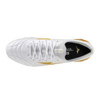 Mizuno Morelia Neo IV Beta Japan Gras Voetbalschoenen (FG) Wit Goud Zilver