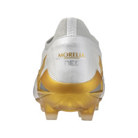 Mizuno Morelia Neo IV Beta Japan Gras Voetbalschoenen (FG) Wit Goud Zilver