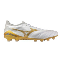 Mizuno Morelia Neo IV Beta Elite Gras Voetbalschoenen (FG) Wit Goud Zilver