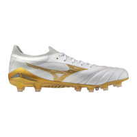 Mizuno Morelia Neo IV Beta Elite Gras Voetbalschoenen (FG) Wit Goud Zilver