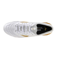 Mizuno Morelia Neo IV Beta Elite Gras Voetbalschoenen (FG) Wit Goud Zilver
