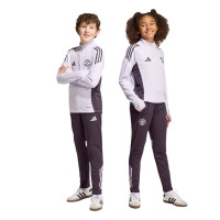 adidas Manchester United Trainingsbroek 2025-2026 Kids Zwart Paars
