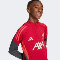 adidas Liverpool Trainingspak 1/4-Zip 2025-2026 Kids Rood Grijs Zilver