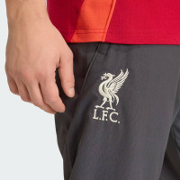 adidas Liverpool Presentatie Trainingsbroek 2025-2026 Grijs Rood Zilver