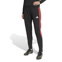 Pantalon d'entraînement adidas Tiro 26 League Regular pour femmes, noir et rouge