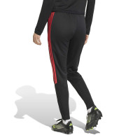 Pantalon d'entraînement adidas Tiro 26 League Regular pour femmes, noir et rouge