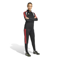 Pantalon d'entraînement adidas Tiro 26 League Regular pour femmes, noir et rouge