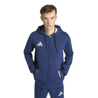 Gilet adidas Entrada 26 bleu foncé blanc