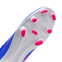 Nike Mercurial Superfly 10 Club Gazon Naturel Gazon Artificiel Chaussures de Foot (MG) Bleu Blanc Rose Vif
