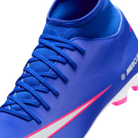 Nike Mercurial Superfly 10 Club Gazon Naturel Gazon Artificiel Chaussures de Foot (MG) Bleu Blanc Rose Vif