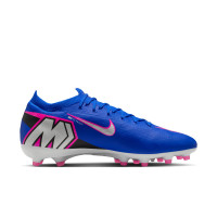 Nike Zoom Mercurial Vapor 16 Pro Gazon Artificiel Chaussures de Foot (AG) Bleu Blanc Rose