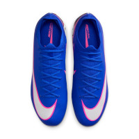 Nike Zoom Mercurial Vapor 16 Pro Gazon Artificiel Chaussures de Foot (AG) Bleu Blanc Rose