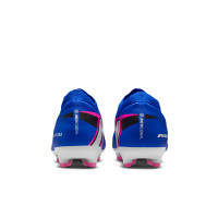 Nike Zoom Mercurial Vapor 16 Pro Gazon Artificiel Chaussures de Foot (AG) Bleu Blanc Rose