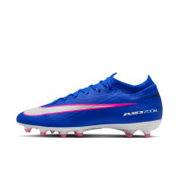 Nike Zoom Mercurial Vapor 16 Pro Gazon Artificiel Chaussures de Foot (AG) Bleu Blanc Rose