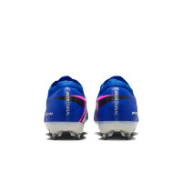 Nike Zoom Mercurial Vapor 16 Elite Crampons Vissés Chaussures de Foot (SG) Pro Player Bleu Blanc Rose Vif