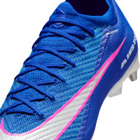 Nike Zoom Mercurial Vapor 16 Elite Crampons Vissés Chaussures de Foot (SG) Pro Player Bleu Blanc Rose Vif