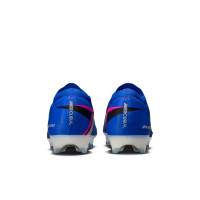 Nike Zoom Mercurial Vapor 16 Elite Gazon Naturel Chaussures de Foot (FG) Bleu Blanc Rose Vif