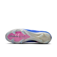 Nike Zoom Mercurial Vapor 16 Elite Gazon Naturel Chaussures de Foot (FG) Bleu Blanc Rose Vif