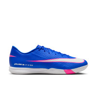 Nike Zoom Mercurial Vapor 16 Academy Chaussures de Foot en Salle (IN) Bleu Blanc Rose Vif
