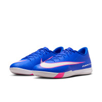 Nike Zoom Mercurial Vapor 16 Academy Chaussures de Foot en Salle (IN) Bleu Blanc Rose Vif