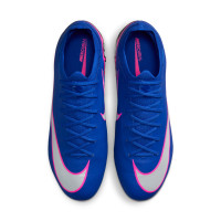 Nike Zoom Mercurial Vapor 16 Pro Gazon Naturel Chaussures de Foot (FG) Bleu Blanc Rose