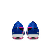 Nike Zoom Mercurial Vapor 16 Pro Gazon Naturel Chaussures de Foot (FG) Bleu Blanc Rose