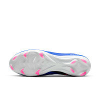 Nike Zoom Mercurial Vapor 16 Pro Gazon Naturel Chaussures de Foot (FG) Bleu Blanc Rose