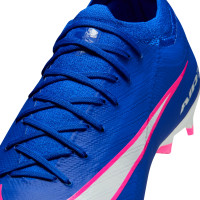 Nike Zoom Mercurial Vapor 16 Pro Gazon Naturel Chaussures de Foot (FG) Bleu Blanc Rose