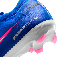 Nike Zoom Mercurial Vapor 16 Pro Gazon Naturel Chaussures de Foot (FG) Bleu Blanc Rose