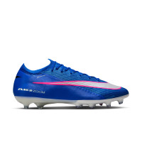 Nike Zoom Mercurial Vapor 16 Elite Gazon Artificiel Chaussures de Foot (AG) Bleu Blanc Rose Vif