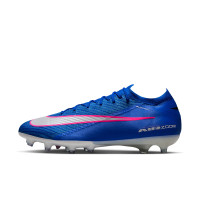 Nike Zoom Mercurial Vapor 16 Elite Gazon Artificiel Chaussures de Foot (AG) Bleu Blanc Rose Vif