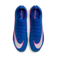 Nike Zoom Mercurial Vapor 16 Elite Gazon Artificiel Chaussures de Foot (AG) Bleu Blanc Rose Vif