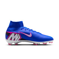 Nike Zoom Mercurial Superfly 10 Pro Gras Voetbalschoenen (FG) Blauw Wit Felroze