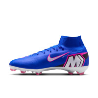 Nike Zoom Mercurial Superfly 10 Pro Gras Voetbalschoenen (FG) Blauw Wit Felroze