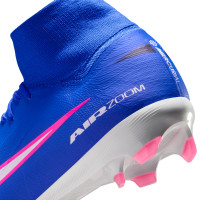 Nike Zoom Mercurial Superfly 10 Pro Gras Voetbalschoenen (FG) Blauw Wit Felroze