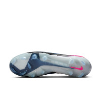 Nike Phantom 6 Low Elite Gras Voetbalschoenen (FG) Blauw Wit Felroze