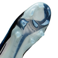 Nike Phantom 6 High Elite Gazon Naturel Chaussures de Foot (FG) Bleu Blanc Rose Vif