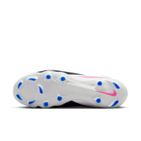 Nike Phantom 6 High Pro Gras Voetbalschoenen (FG) Blauw Wit Felroze