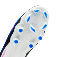 Nike Phantom 6 High Pro Gras Voetbalschoenen (FG) Blauw Wit Felroze