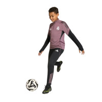 Pantalon d'entraînement adidas Real Madrid 2025-2026 pour enfants, noir, violet, blanc