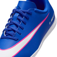 Nike Mercurial Vapor 16 Club Zaalvoetbalschoenen (IN) Kids Blauw Wit Felroze