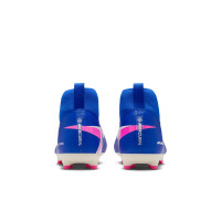 Nike Zoom Mercurial Superfly 10 Academy Gazon Naturel Artificiel Chaussures de Foot (MG) Enfants Bleu Blanc Rose Vif