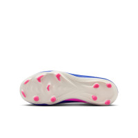 Nike Zoom Mercurial Superfly 10 Academy Gazon Naturel Artificiel Chaussures de Foot (MG) Enfants Bleu Blanc Rose Vif